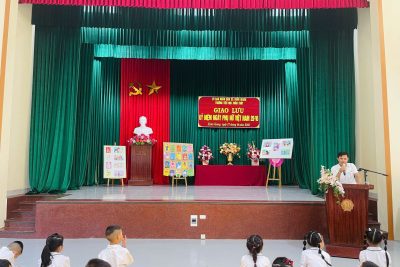 LIÊN ĐỘI TRƯỜNG TIỂU HỌC XUÂN THỦY TƯNG BỪNG TỔ CHỨC BUỔI GIAO LƯU KỶ NIỆM NGÀY PHỤ NỮ VIỆT NAM 20/10